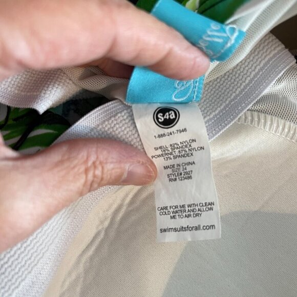 Swimsuits for All Tropical Bathing Suit Top size 24 - Picture 5 of 5